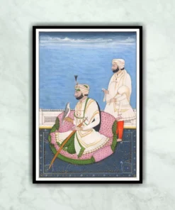 Punjab Sikh Portrait School Miniature Painting