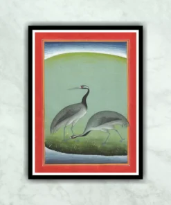 Mughal Bird Miniature Painting