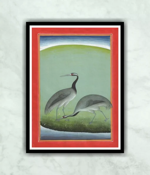 Mughal Bird Miniature Painting