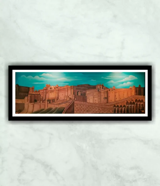 Beautiful Fort Acrylic Color Contemporary Art