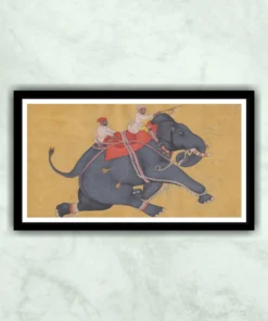 Kota School Elephant Miniature Painting