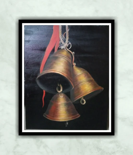 Temple Bell Oil Painting