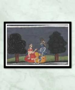 Radha Krishna painting