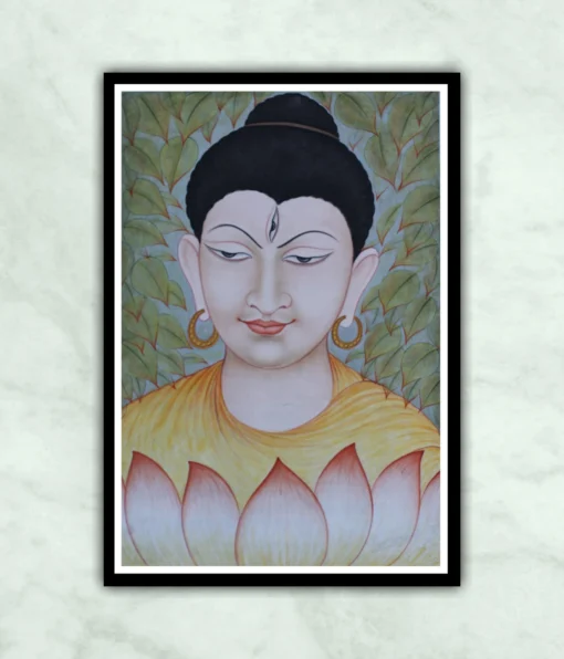 Lord Buddha Contemporary Miniature Art