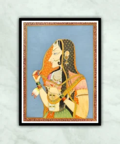 Bani Thani Kishangarh Style miniature painting