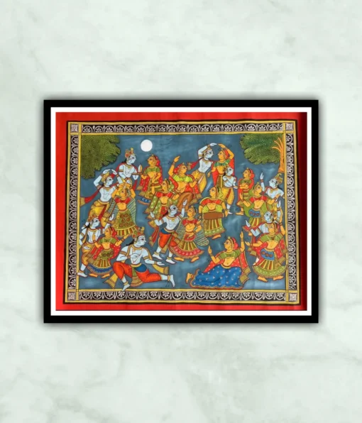 Rass Lila Phad Painting-Indian Miniature Art