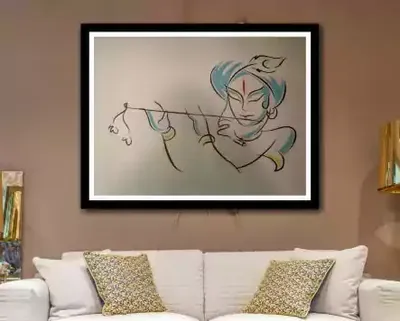 Glass Painting paintings shown on a wall