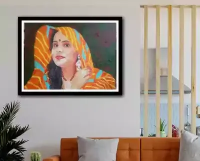 Oil Portraits paintings shown on a wall
