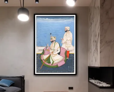Punjab paintings shown on a wall