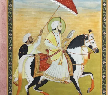 Guru Govind Singh Punjab School Painting miniature painting