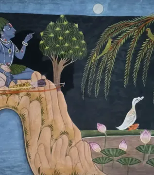 Ram Laxman Painting in Basohli Shaili miniature painting