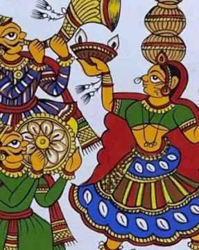 Folk Dance Phad Painting of Rajasthan miniature painting