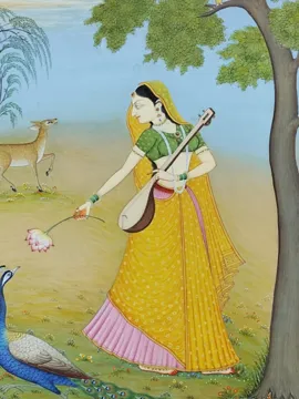 Ragini Kangra Miniature Painting miniature painting